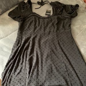 Black baby doll dress